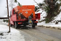 RİZE BELEDİYESİ - Rize'de Karla Mücadele Çalışmaları