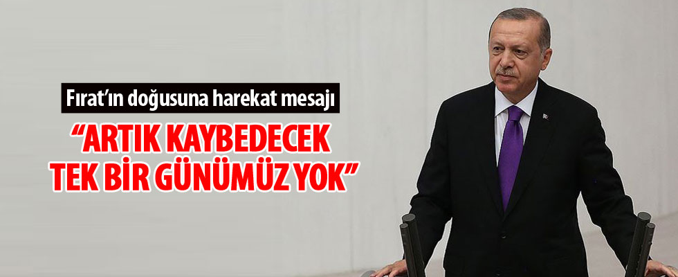 Cumhurbaşkanı Erdoğan'dan Fırat'ın doğusuna harekat mesajı