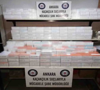 Başkent'te 9 Bin Paket Kaçak Sigara Ele Geçirildi