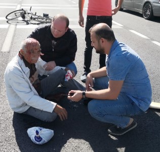 Kazada Yaralanan Yaşlı Adam Polise Bisikletini Sordu