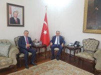 ORHAN TOPRAK - Başkanı Taş'tan Konya Valisi Toprak'a Ziyaret