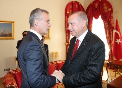 Cumhurbaşkanı Erdoğan, NATO Genel Sekreteri Stoltenberg'i Kabul Etti