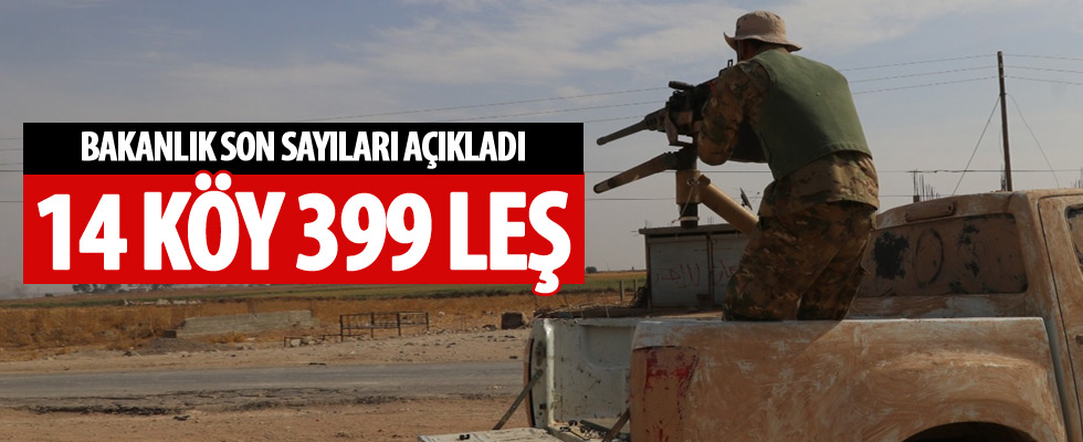 Öldürülen terörist sayısı 399 oldu
