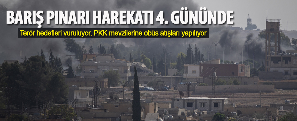 Barış Pınarı Harekatı 4. gününde