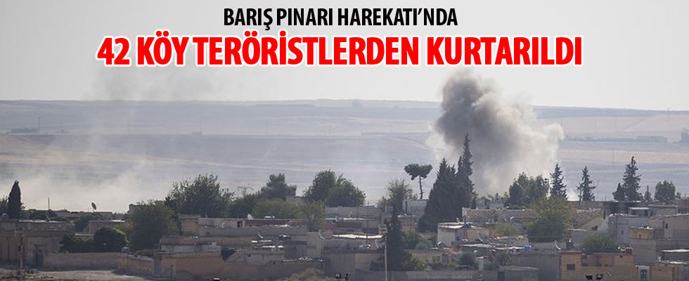 Barış Pınarı Harekatı'nda 42 köy teröristlerden kurtarıldı