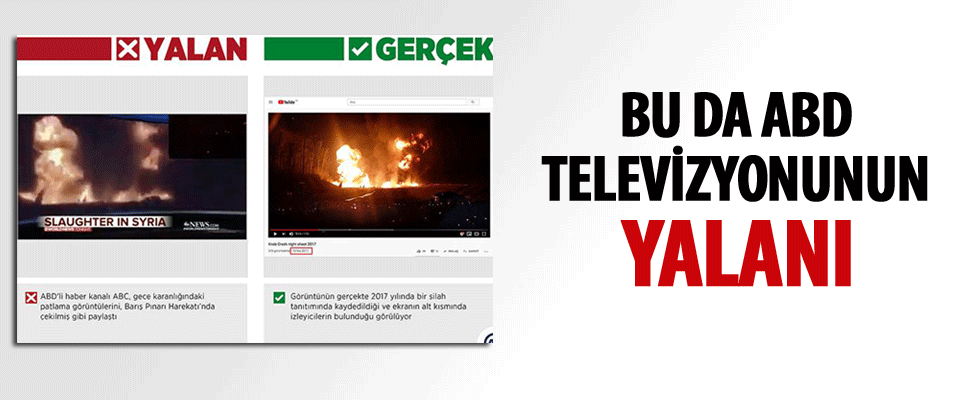 ABD televizyonu silah tanıtımını 'harekatta bombalama' diye çarpıttı