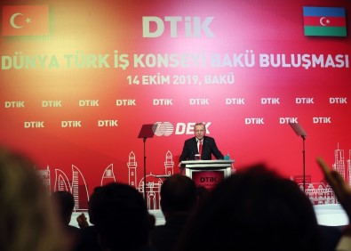 Cumhurbaşkanı Erdoğan, Dünya Türk İş Konseyi Bakü Buluşması Toplantısı'na Katıldı