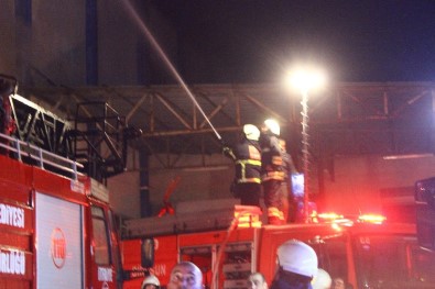 Giresun'da Fındık Fabrikasında Yangın Çıktı