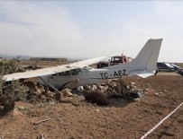 EĞİTİM UÇAĞI - Antalya'da sivil eğitim uçağı düştü