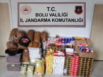 SİGARA PAKETİ - Bolu'da 120 Bin Lira Değerinde Kaçak Tütün Ve Malzemeler Ele Geçirildi