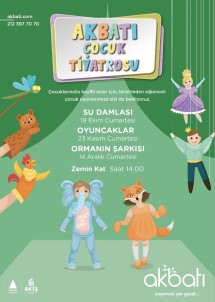Çocuk Tiyatroları Ekim'de Akbatı'da Devam Ediyor