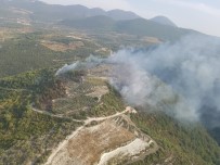 MAKİLİK ALAN - Hatay'da 2 Hektar Orman Ve Makilik Alan Yandı