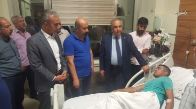 Rektör Turgut'tan Yaralı Askere Ziyaret