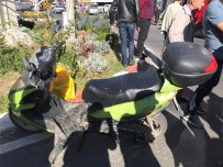 MOTOSİKLET SÜRÜCÜSÜ - Tekirdağ'da Trafik Kazası Açıklaması 1 Yaralı