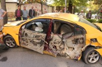 TİCARİ TAKSİ - Film Gibi Kovalamaca Kazayla Son Buldu