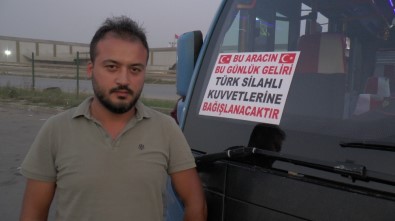 (Özel) Barış Pınarı Harekatı'na Minibüs Şoföründen Kampanyalı Destek