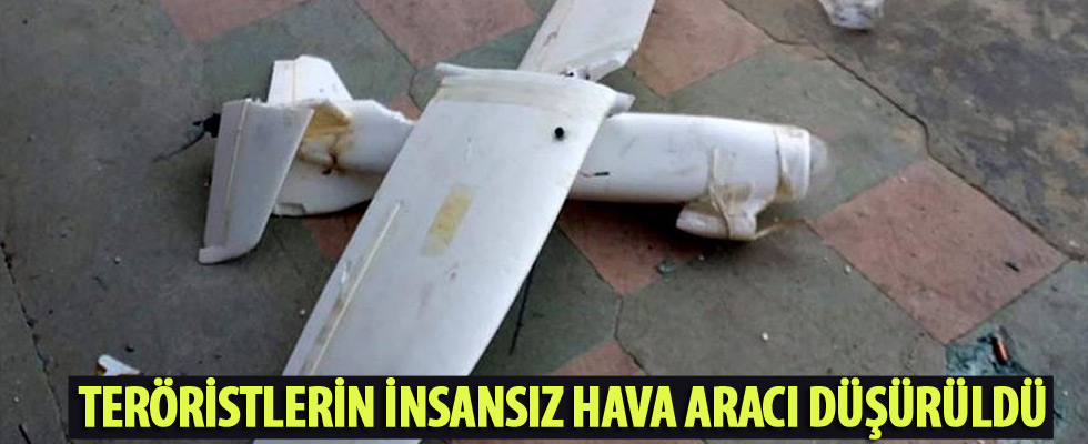 Terör örgütü YPG/PKK'nın insansız hava aracı düşürüldü