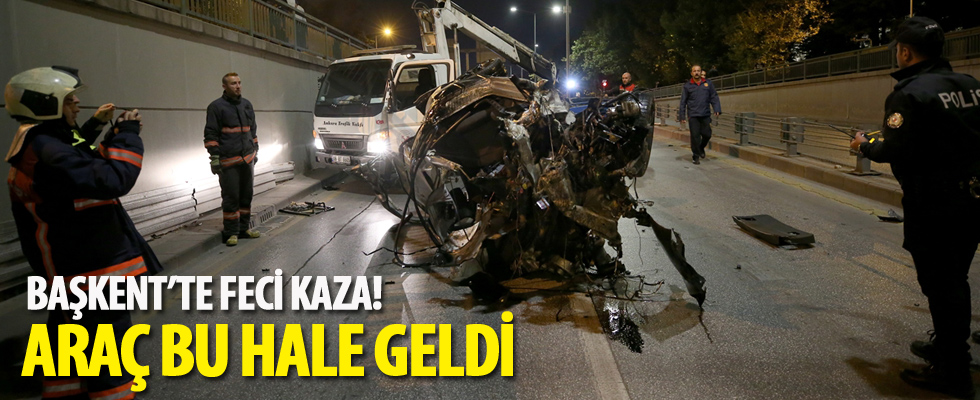Ankara'da trafik kazası: 2 ağır yaralı
