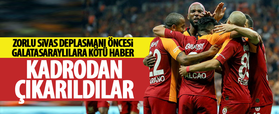 Galatasaray'da iki önemli eksik!