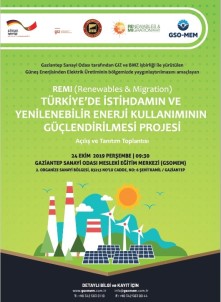 Gaziantep'te İstihdamın Ve Yenilenebilir Enerji Kullanımı Projesi Tanıtılacak