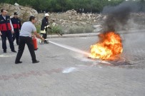 İTFAİYE MÜDÜRÜ - Biga İtfaiyesinden Biga Devlet Hastanesinde Yangın Tatbikatı