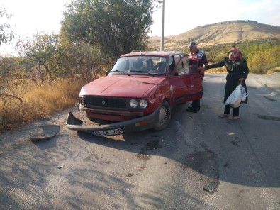 Otomobil Direğe Çarptı Açıklaması 1 Yaralı