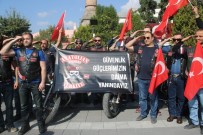BASIN AÇIKLAMASI - Uşak Türk Bayrağı Asılı Motor Sesleriyle Yankılandı