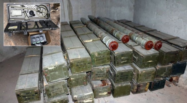 ABD'nin YPG/PKK'ya verdiği silah mühimmatları ele geçirildi