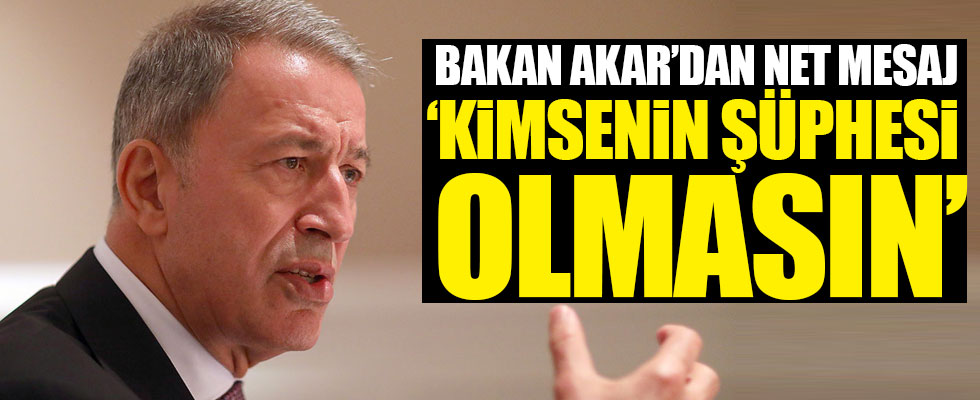 Bakan Akar'dan flaş F-35 açıklaması!