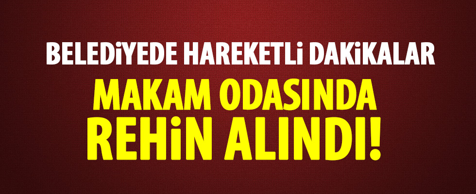 Bursa'da hareketli dakikalar! Belediye binasında rehin alındı