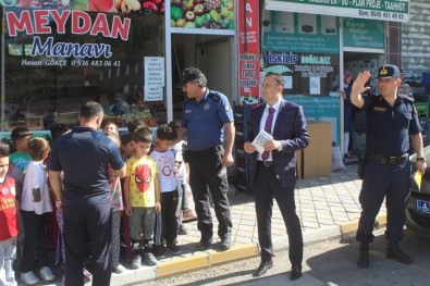 İskilip'te 'Yaya Güvenliğinin Nöbetçisiyiz' Uygulaması