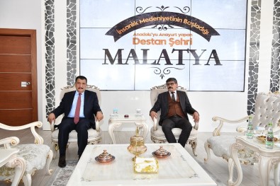 Malatya Emniyet Müdürü Dağdeviren, Başkanı Gürkan'ı Ziyaret Etti