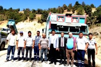 Sarıgöl'de 4 Mahalleyi Bağlayan Yolda Asfaltlama Çalışmaları