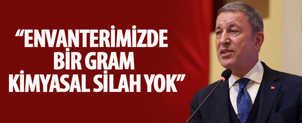 'Envanterimizde bir gram kimyasal silah yok'