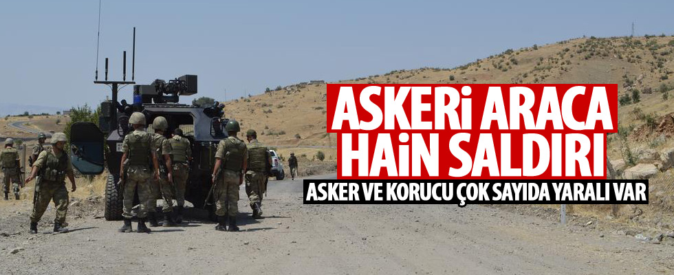 Kars'ta askeri aracın geçişi sırasında patlama