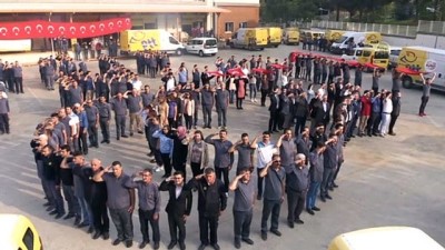 PTT Çalışanlarından Barış Pınarı Harekatı'na Destek