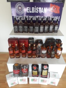 Elbistan'da Kaçak İçki Ve Çay Operasyonu