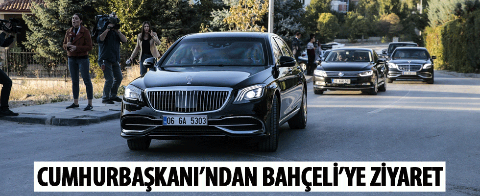 Cumhurbaşkanı Erdoğan, Bahçeli'yi evinde ziyaret etti