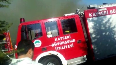 Kayseri'de Fabrika Yangını