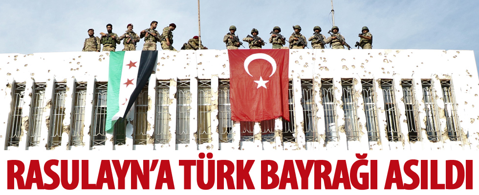 Rasulayn'a Türk bayrağı asıldı