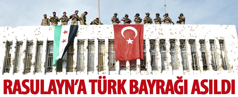 Rasulayn'a Türk bayrağı asıldı