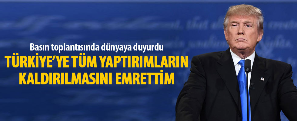 Trump'tan Türkiye'ye yaptırım açıklaması