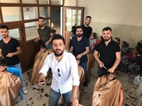Diyarbakırlı Berber Mehmet Öner Ve Çalışanları Köy Okullarına Gidip Çocukları Ücretsiz Tıraş Etti Haberi