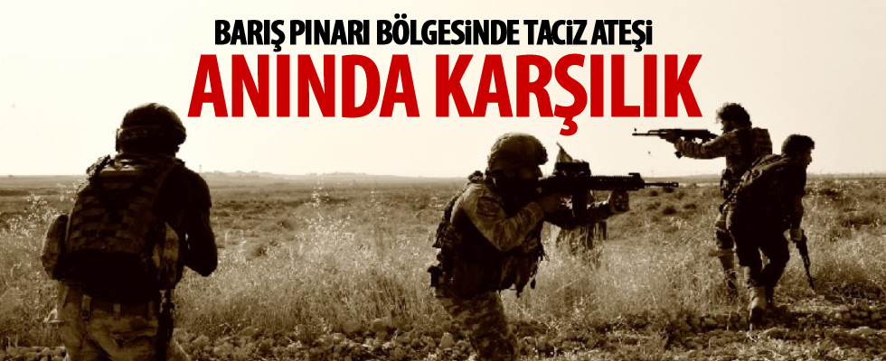 YPG/PKK'lı teröristlerden taciz ateşi!