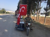 ENGELLİ MOTOSİKLETİ - Engelliler Derneği Başkanı, Barış Pınarı Operasyonu'na Destek İçin Şanlıurfa'ya Doğru Yola Çıktı
