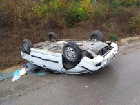 DURUCASU - Otomobil Takla Attı Açıklaması 4 Yaralı