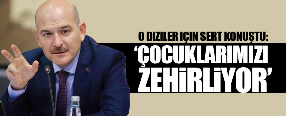 Bakan Soylu'dan 'dizi' eleştirisi: Çukur ve Adana Sıfır Bir çocukları zehirliyor