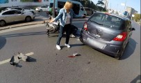 KADIN SÜRÜCÜ - İstanbul'da 'Koyun Can Derdinde,Kasap Et' Dedirten Kaza