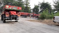 YANGINA MÜDAHALE - Osmaniye'de Çıkan Orman Yangınında 3 Hektar Alan Yandı