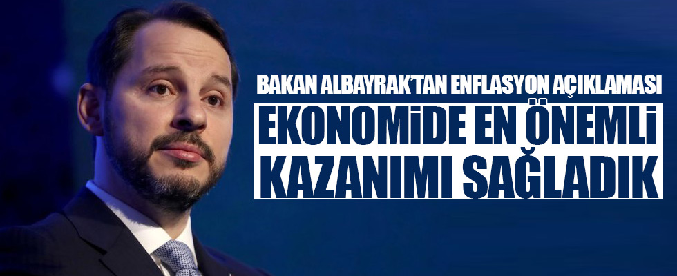 Bakan Albayrak'tan enflasyon açıklaması